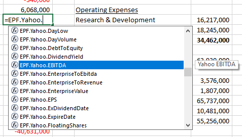 Excel Price Feed Excel formula Library