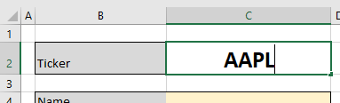 Fundamental Stock Analysis Using Excel Stock Ticker