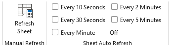 Excel Price Feed Financial Data Refresh