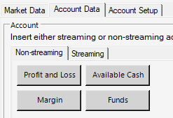 IG Index non-streaming account shortcut buttons