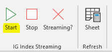 IG Index start streaming button