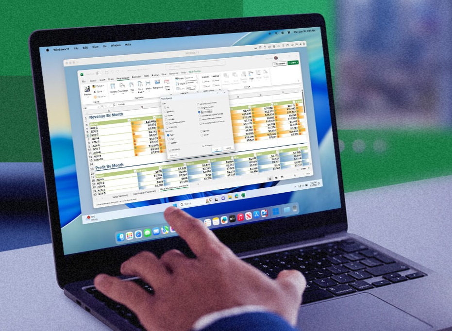 Running Microsoft Excel for Windows on a Mac using Parallels Desktop