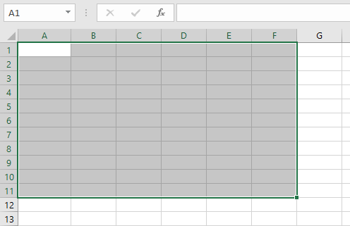 Excel array formula range selection